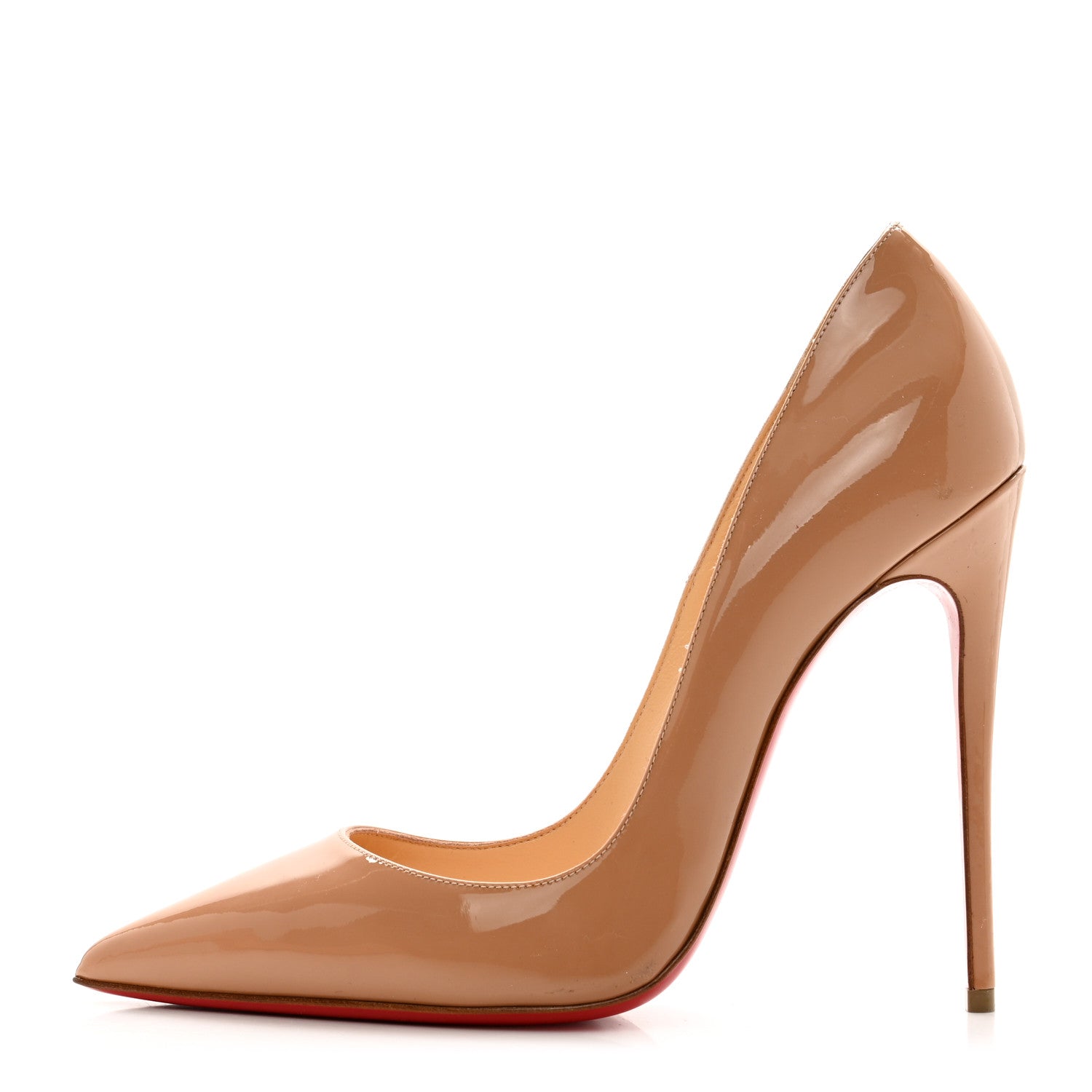 Christian Louboutin Patent So Kate 120 Pumps 37 Nude 1 of 7
