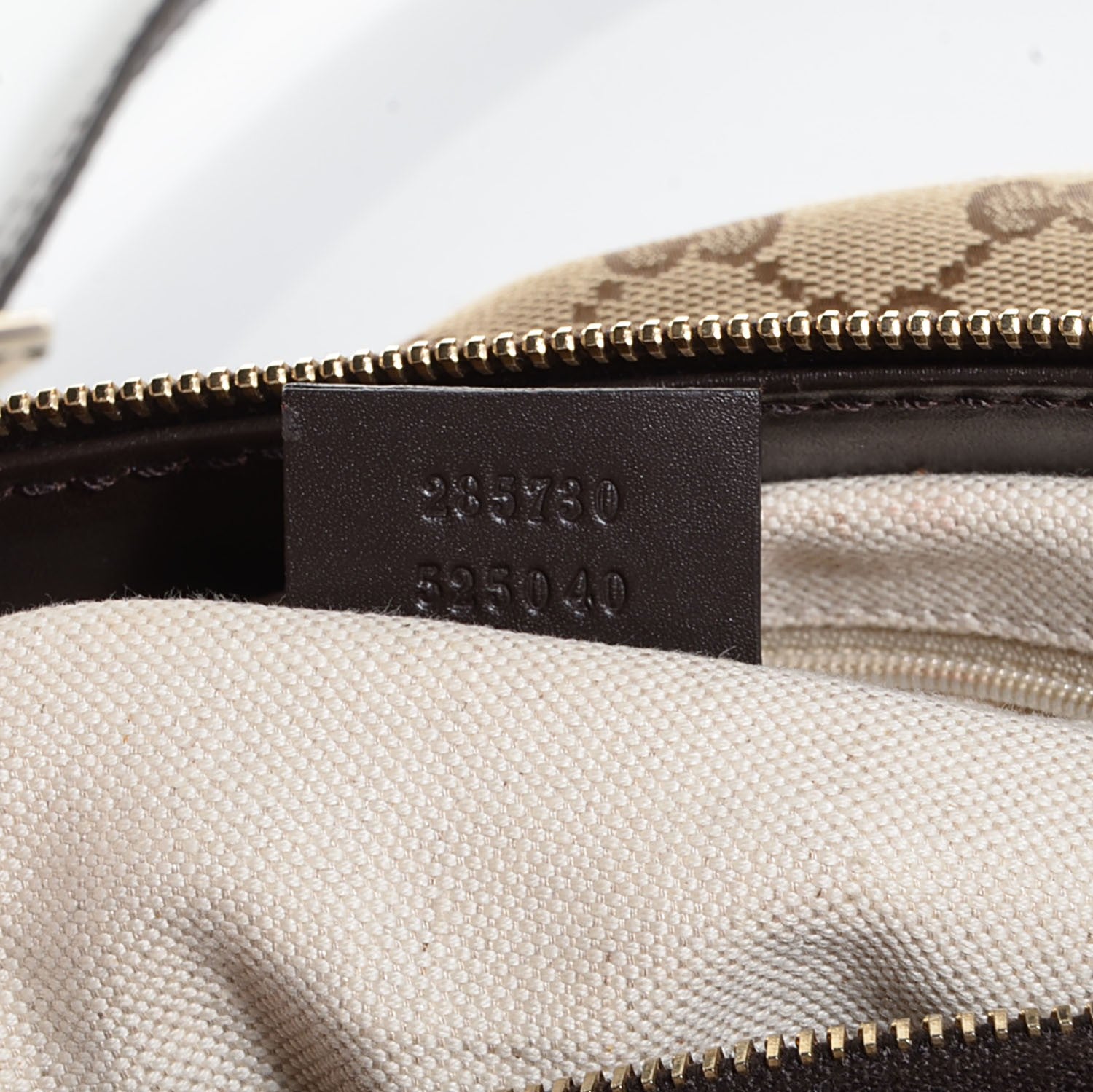 Gucci Monogram Large Sukey Top Handle Bag Beige Dark Brown 7 of 7