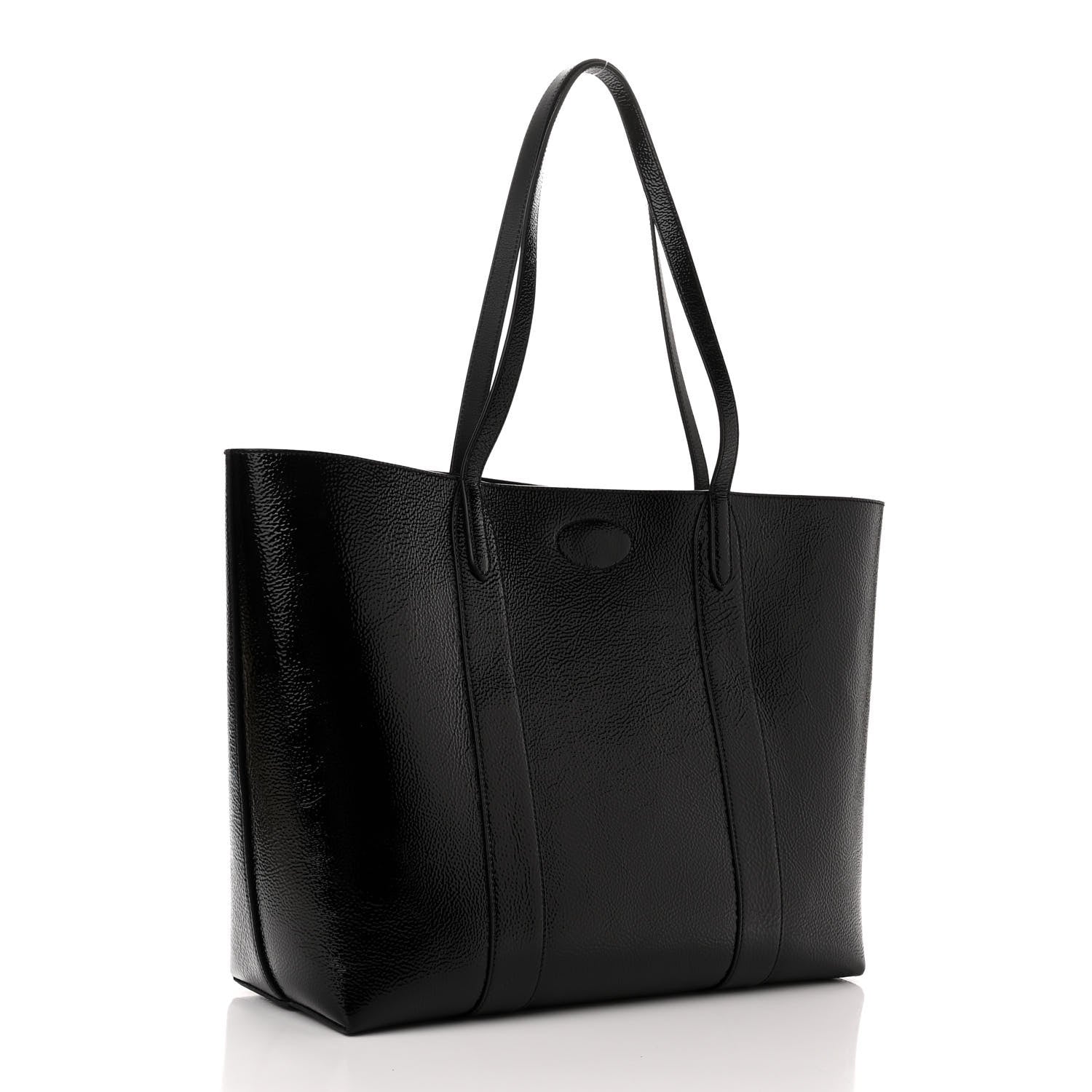 Mulberry High Shine Grain Bayswater Tote Black 3 of 9