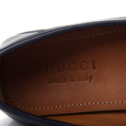 Gucci Nappa Mens GG Driver Loafers 7 Blue 8 of 13