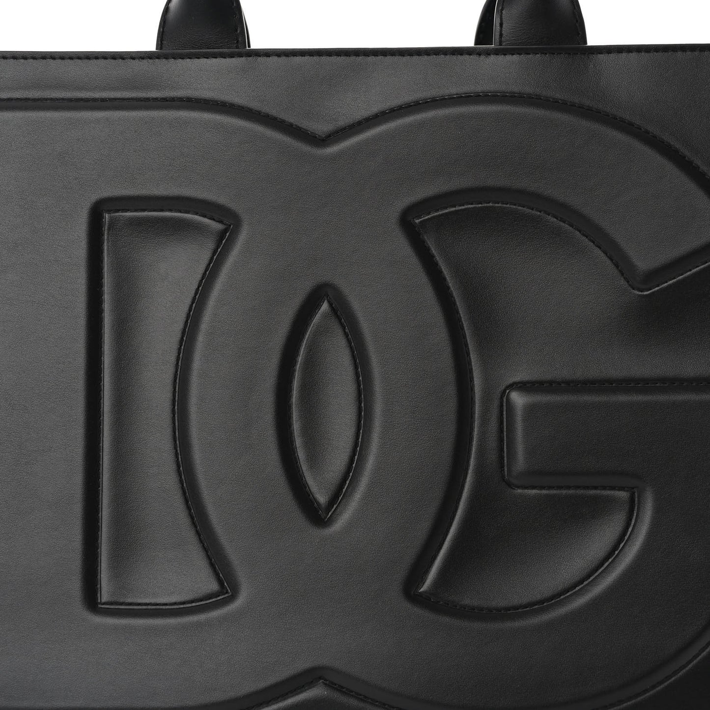 Calfskin DG Logo Tote Black