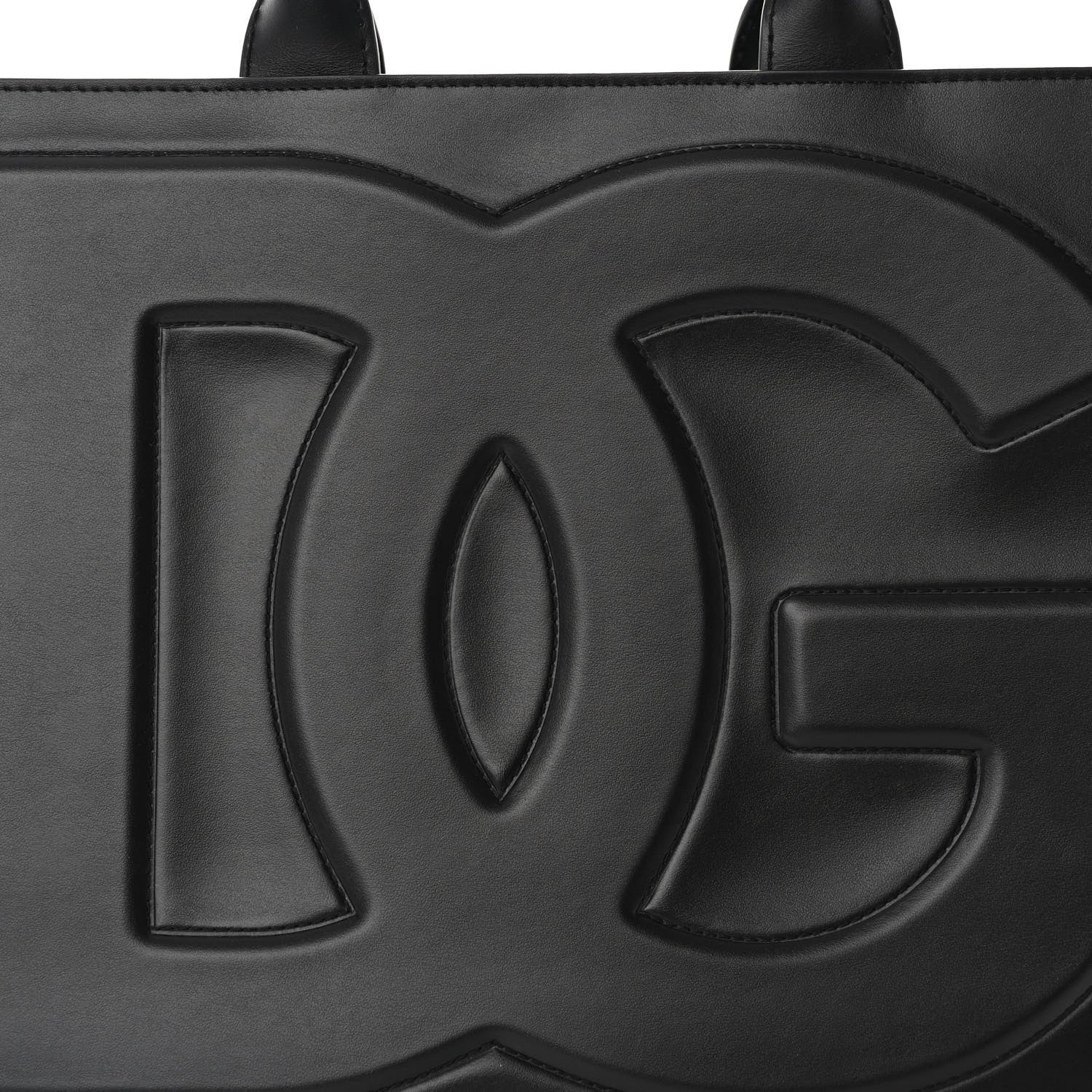 Dolce & Gabbana Calfskin DG Logo Tote Black 7 of 9