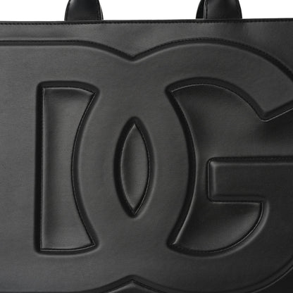 Dolce & Gabbana Calfskin DG Logo Tote Black 7 of 9