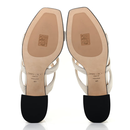 Jimmy Choo Nappa Auna 65 Mule Sandals 41 Latte 5 of 9