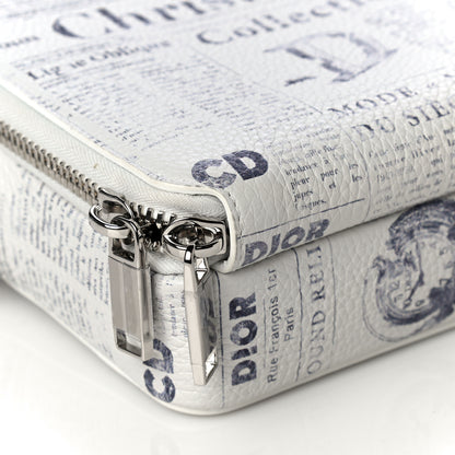 Christian Dior X DANIEL ARSHAM Grained Calfskin Newspaper Messenger White 8 of 9