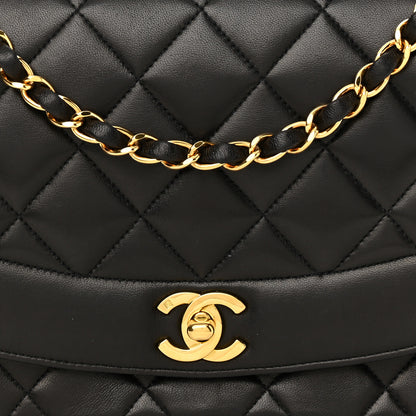 Chanel Lambskin Quilted Medium Single Flap Black 9 of 12