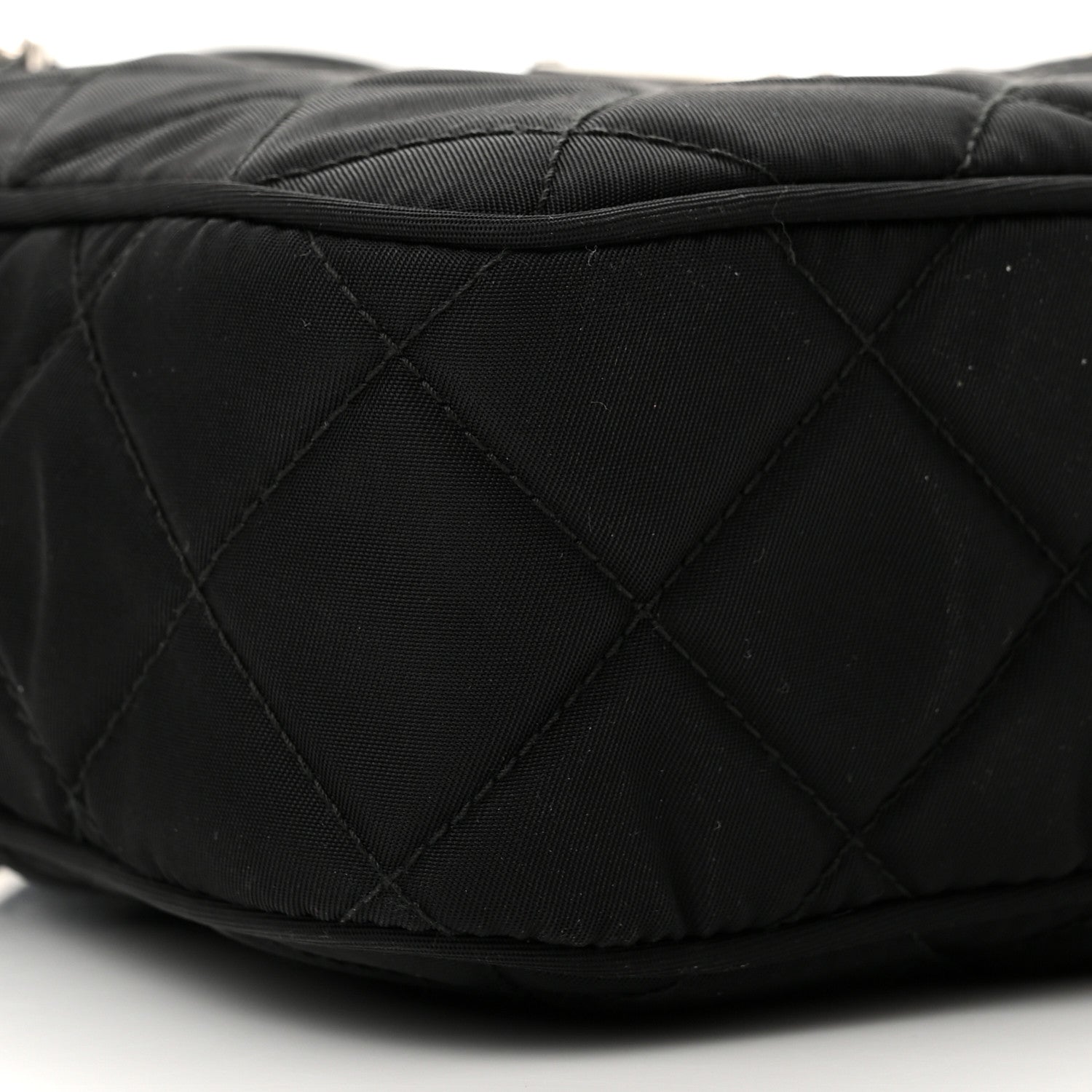 Prada Nylon Tessuto Impuntu Quilted Bandoliera Crossbody Bag Black 7 of 8