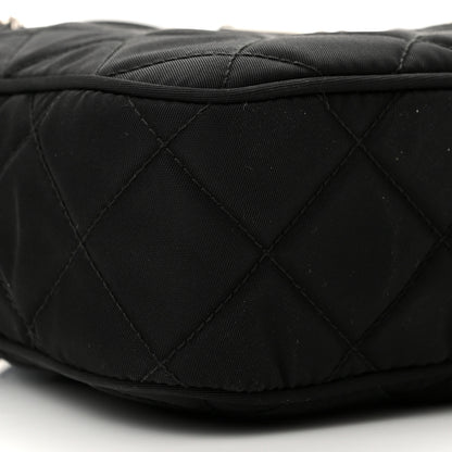 Prada Nylon Tessuto Impuntu Quilted Bandoliera Crossbody Bag Black 7 of 8