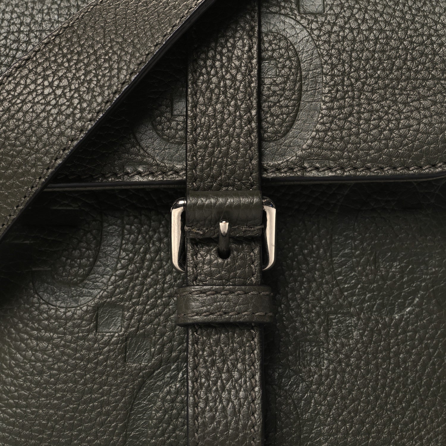 Gucci Piuma Calfskin Jumbo GG Embossed Small Messenger Bag Dark Green 8 of 11