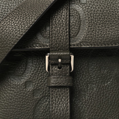 Gucci Piuma Calfskin Jumbo GG Embossed Small Messenger Bag Dark Green 8 of 11