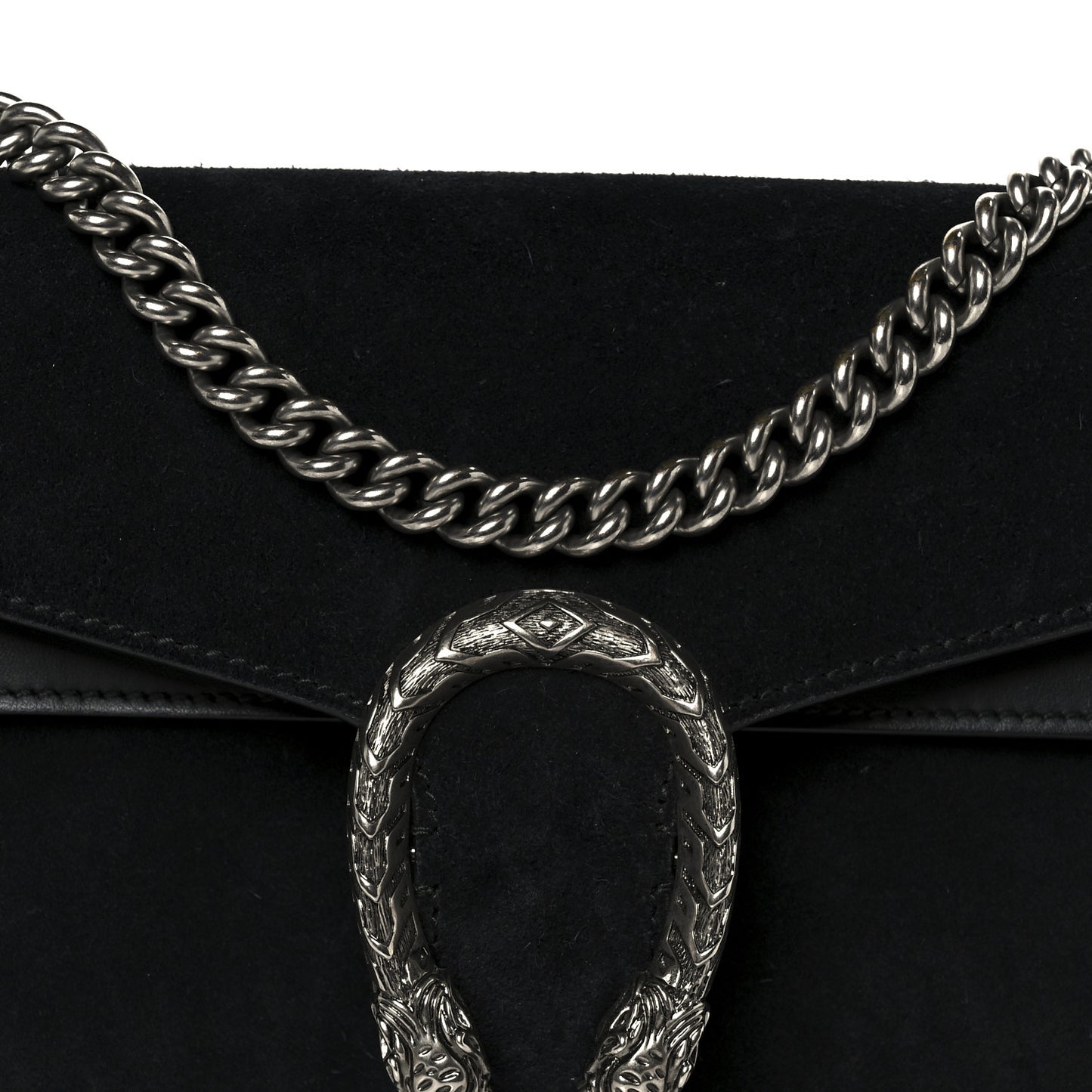 Suede Small Dionysus Shoulder Bag Black