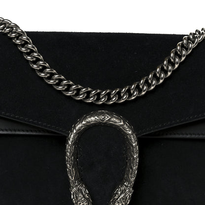 Gucci Suede Small Dionysus Shoulder Bag Black 8 of 10