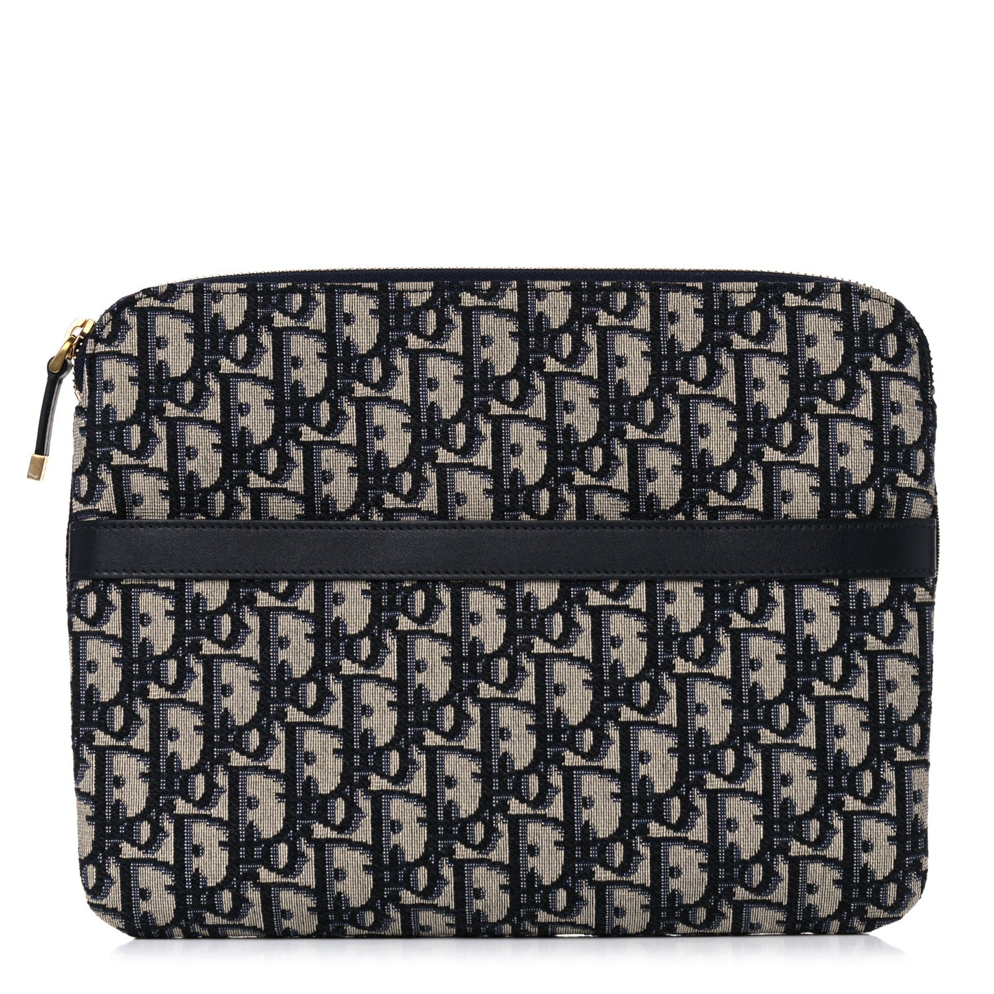 Oblique Pouch Clutch Blue