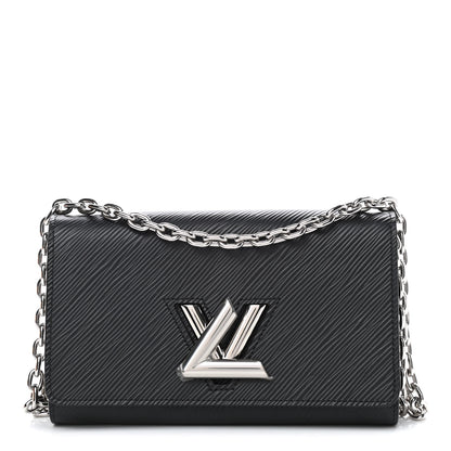 Louis Vuitton Epi Twist Chain Wallet Black 1 of 9