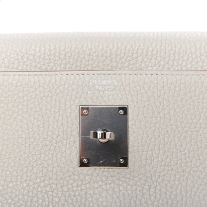 Hermes Taurillon Clemence Kelly Retourne 32 Gris Perle 8 of 11