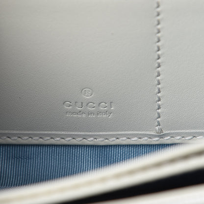 Gucci X SEGA Calfskin GUCCY Stars Zip Around Wallet Mystic White Gold 6 of 8