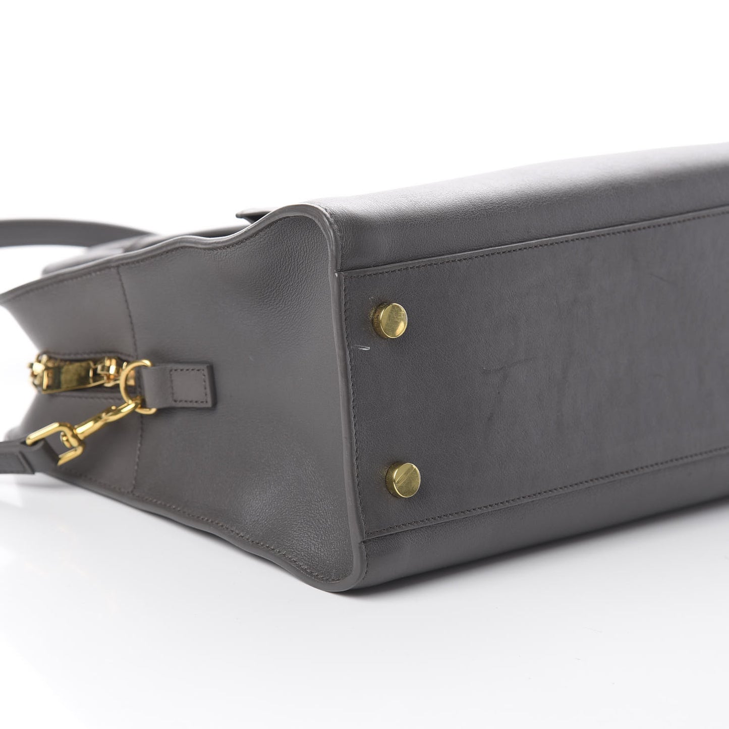 Calfskin Small Monogram Cabas Grey