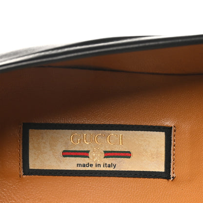 Gucci Calfskin Web Interlocking G Mens Tassel Loafers 12 Black 7 of 10