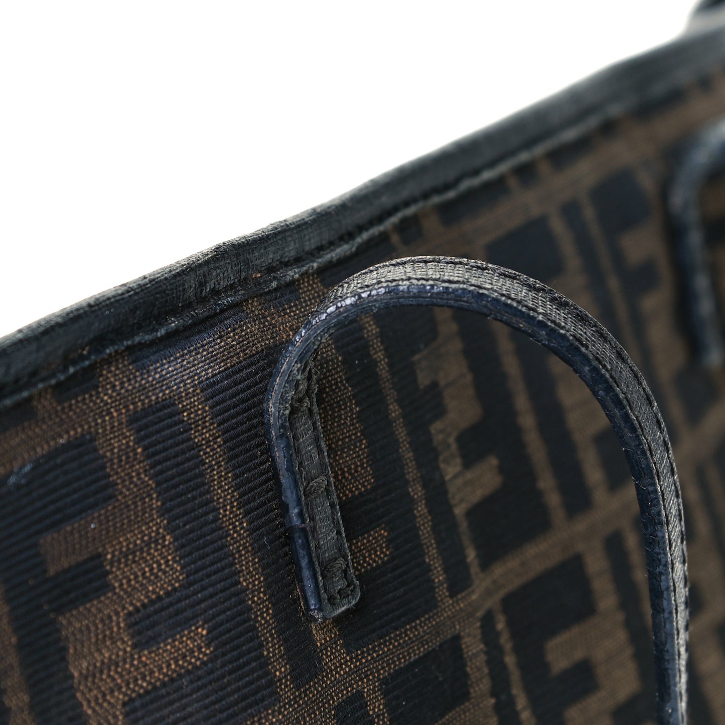 Zucca Vitello Elite Medium Roll Tote Tobacco Black