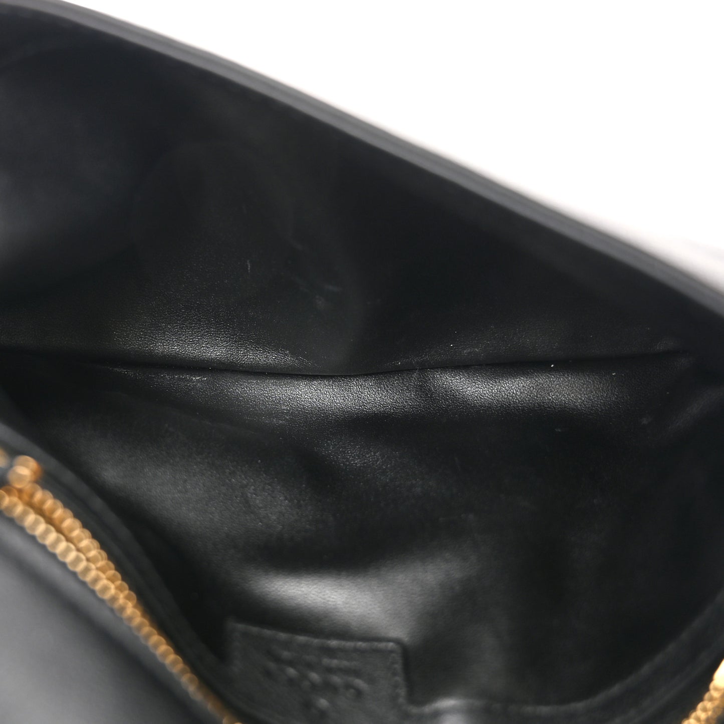 Roxy Calfskin Blondie Chain Shoulder Flap Bag Black