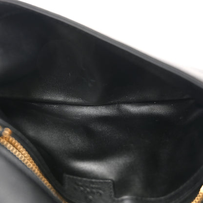 Gucci Roxy Calfskin Blondie Chain Shoulder Flap Bag Black 5 of 10