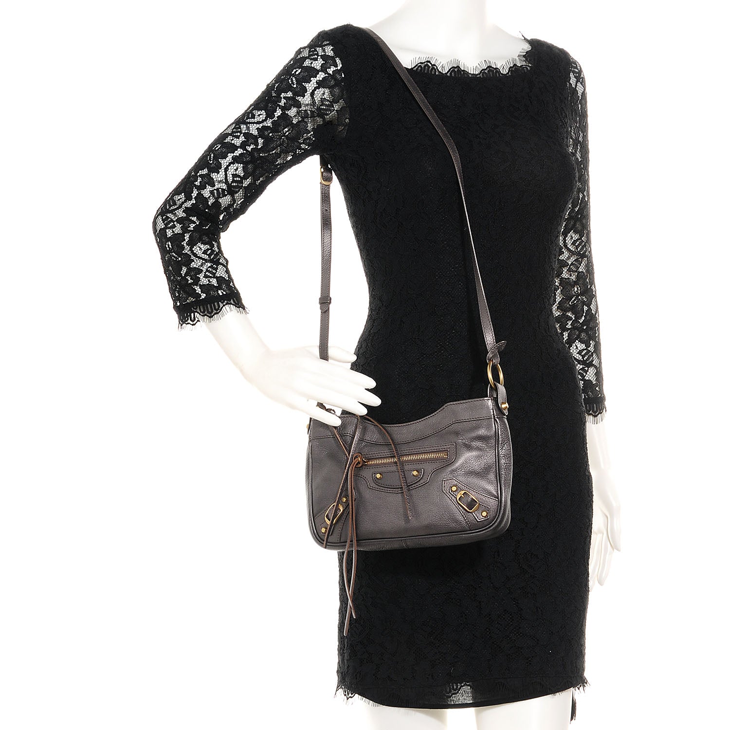 Balenciaga Chevre Pearly Hip Bronze 2 of 9