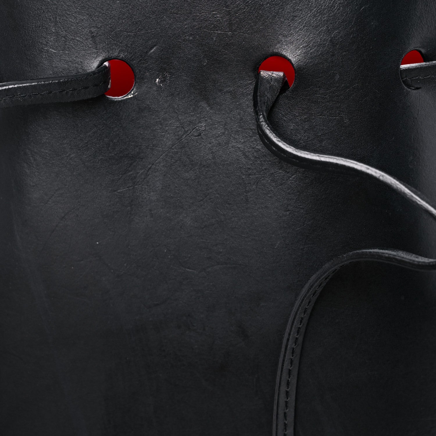 Mansur Gavriel Calfskin Mini Bucket Bag Black Flamma 15 of 24