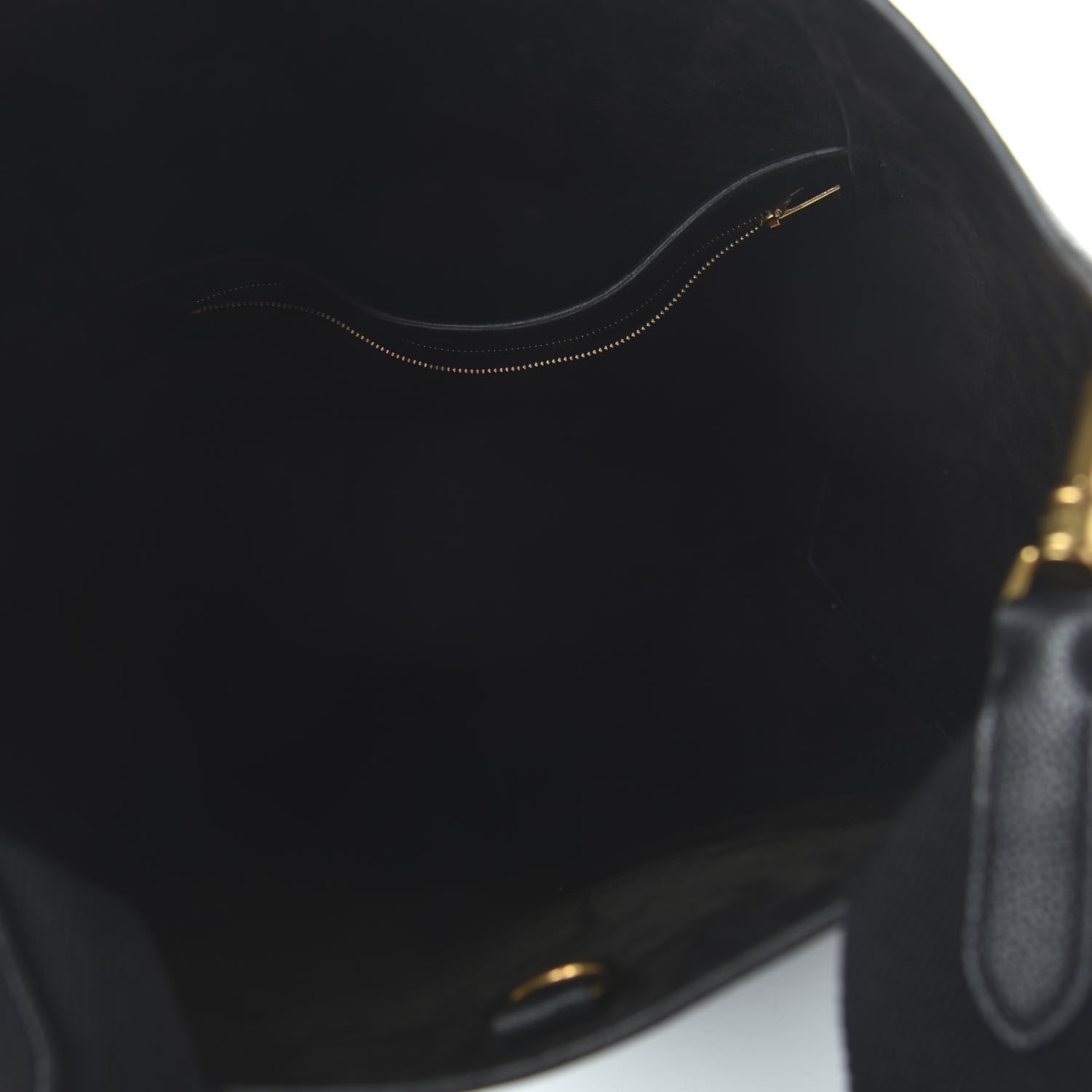 Celine Soft Grained Calfskin Sangle Bucket Bag Black 5 of 8