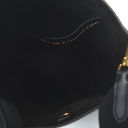 Celine Soft Grained Calfskin Sangle Bucket Bag Black 5 of 8