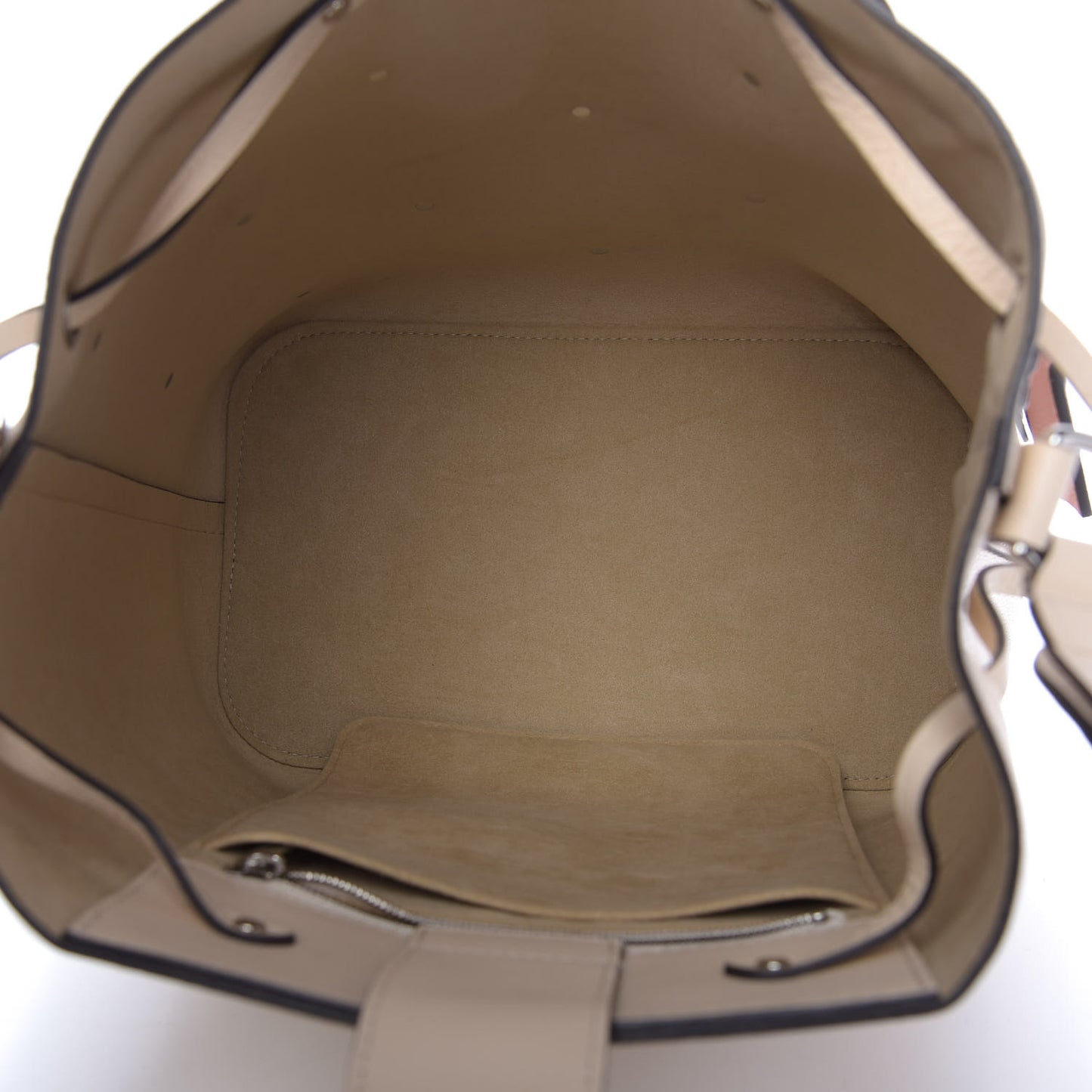 Calfskin Flowers Lockme Bucket Creme