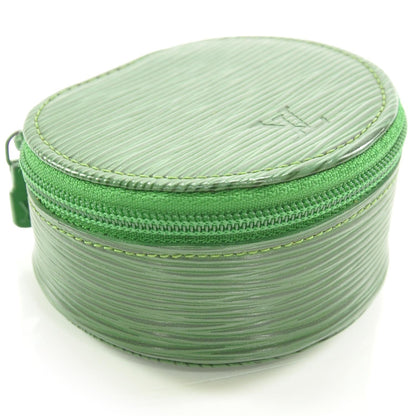 Louis Vuitton Epi Ecrin Bijoux Jewelry Box Case Green 3 of 8