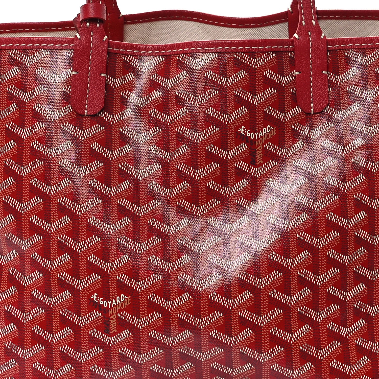 Goyard Goyardine Saint Louis PM Red 9 of 13