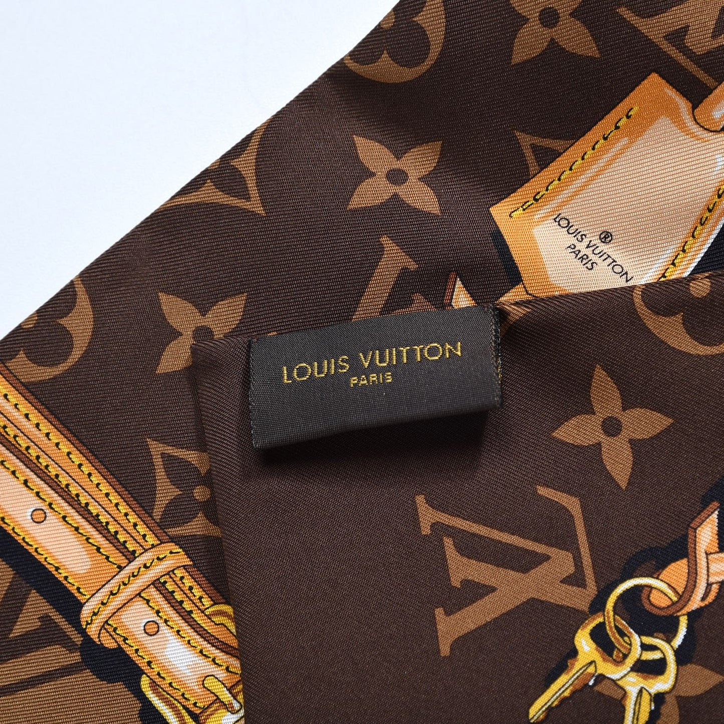 Silk Monogram Confidential Bandeau Brown