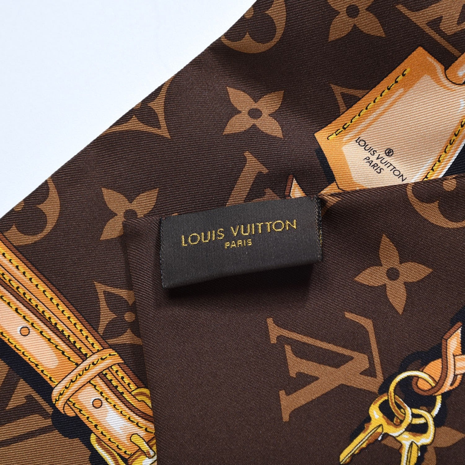 Louis Vuitton Silk Monogram Confidential Bandeau Brown 5 of 5