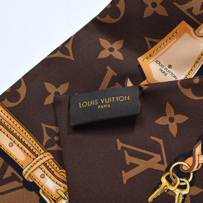 Louis Vuitton Silk Monogram Confidential Bandeau Brown 5 of 5