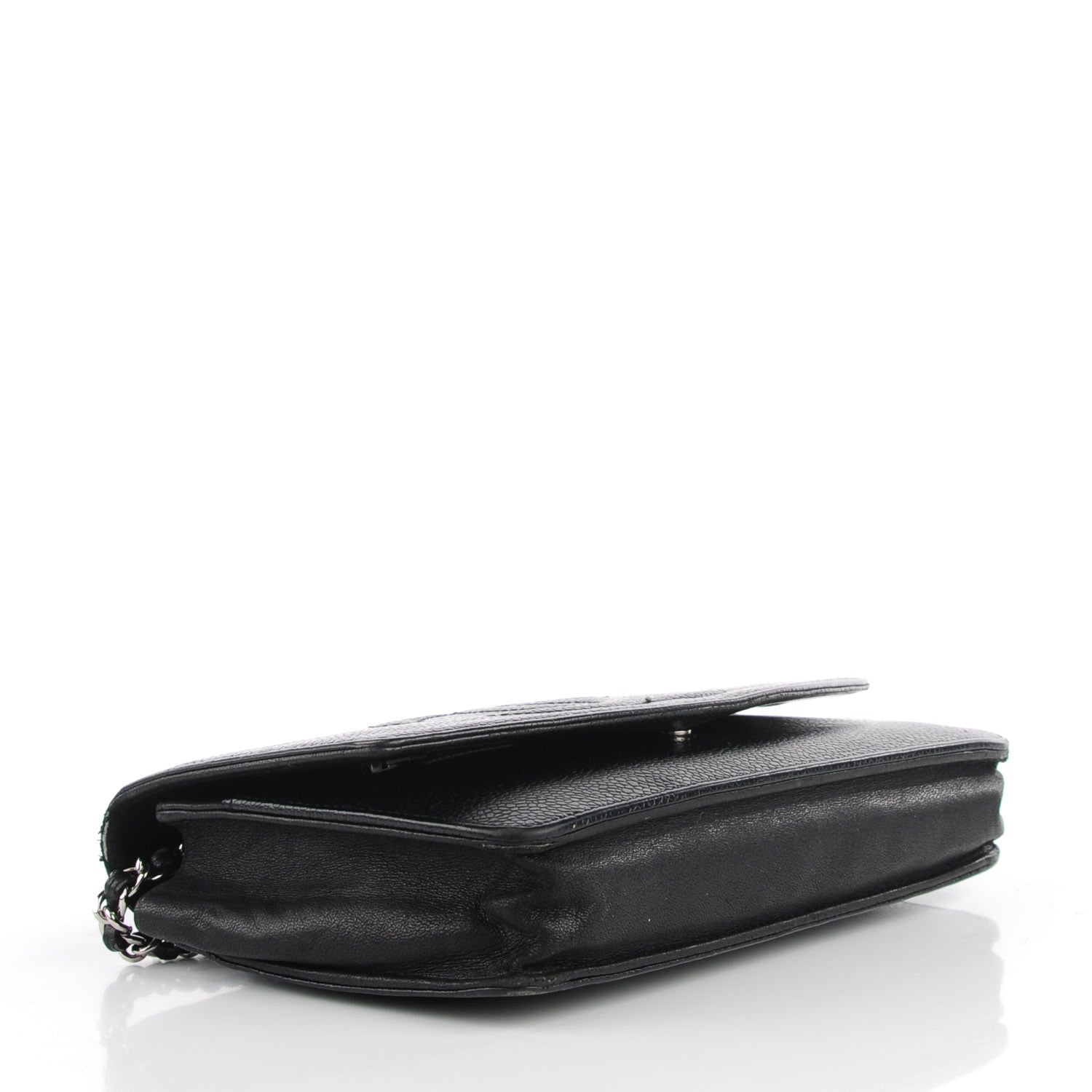 Chanel Caviar Timeless CC Wallet on Chain WOC Black 4 of 9