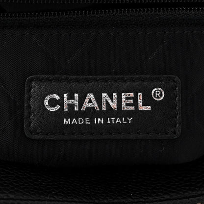 Chanel Tweed Trip Top Handle Flap Black Beige 6 of 12