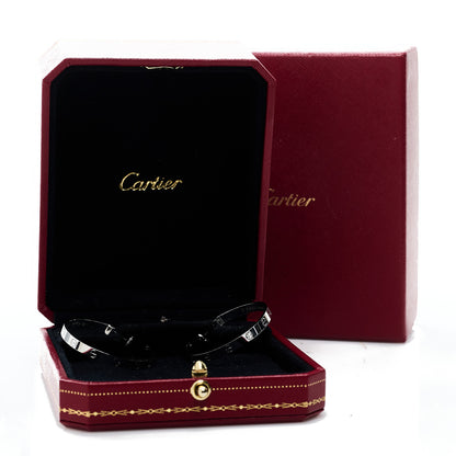 Cartier 18K White Gold Large LOVE Hoop Earrings 5 of 5