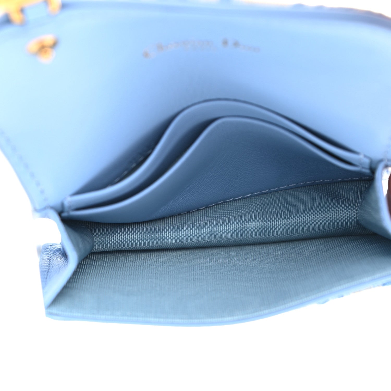 Christian Dior Oblique Saddle Card Holder Cornflower Blue 6 of 8