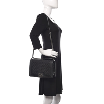 Chanel Caviar Quilted New Medium Boy Flap Black 2 of 13