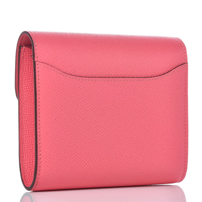 Hermes Epsom Constance Short Wallet Rose Azalee 3 of 11