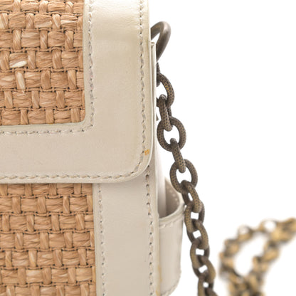 Lanvin Straw Shoulder Bag Beige 13 of 15