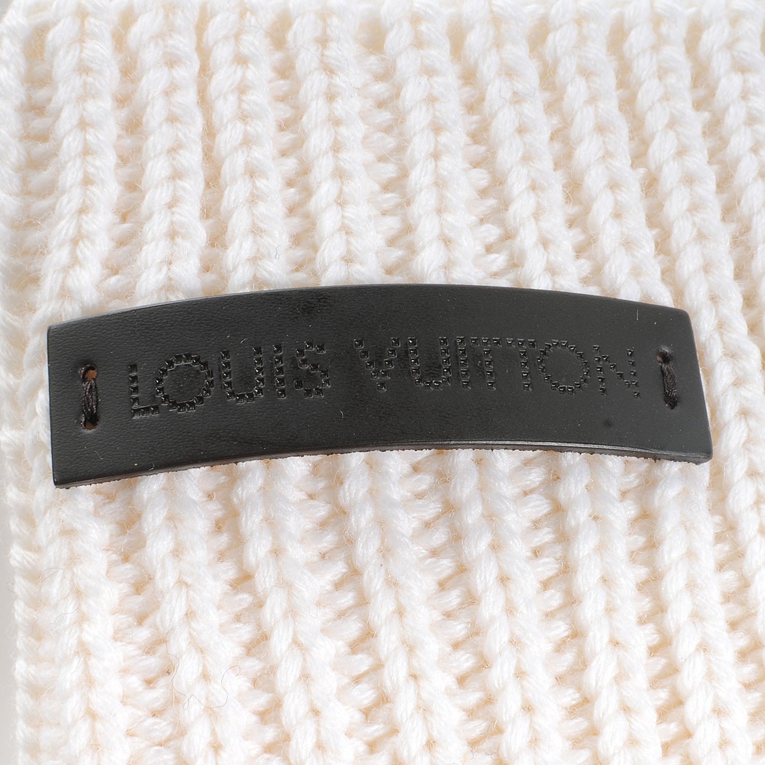 Louis Vuitton Wool Bonnet Beanie Hat Ivory 2 of 5