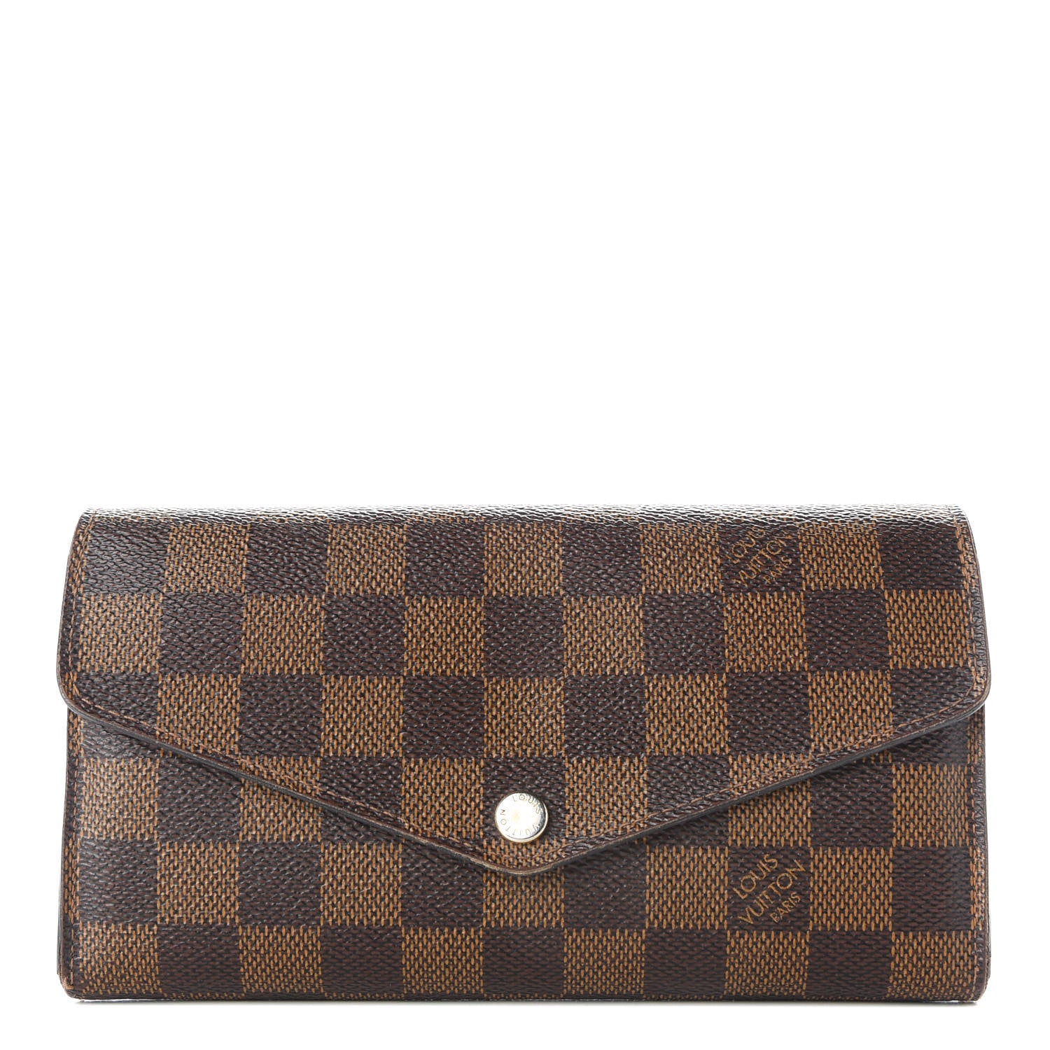Louis Vuitton Damier Ebene Sarah Wallet NM 1 of 7