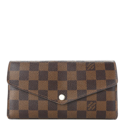 Louis Vuitton Damier Ebene Sarah Wallet NM 1 of 7
