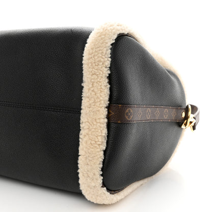 Louis Vuitton Calfskin Monogram Teddy Speedy Bandouliere 30 Black 8 of 8