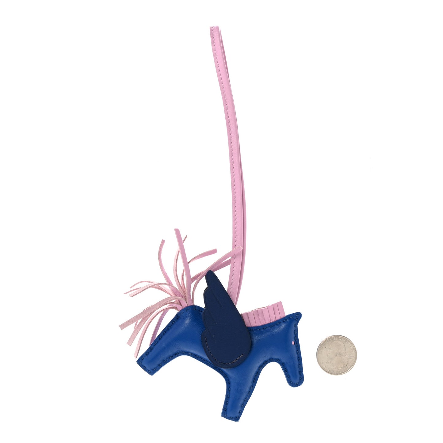 Milo Lambskin Grigri Rodeo Pegase Horse Bag Charm PM Bleu France Mauve Sylvestre Bleu Saphir