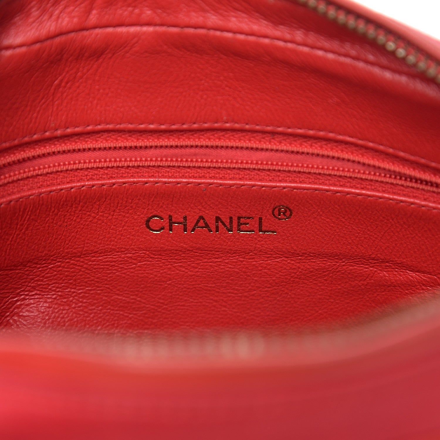 Chanel Satin Quilted CC Tassel Camera Case Red 5 of 15