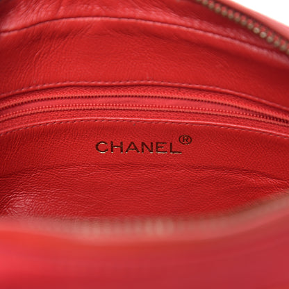 Chanel Satin Quilted CC Tassel Camera Case Red 5 of 15