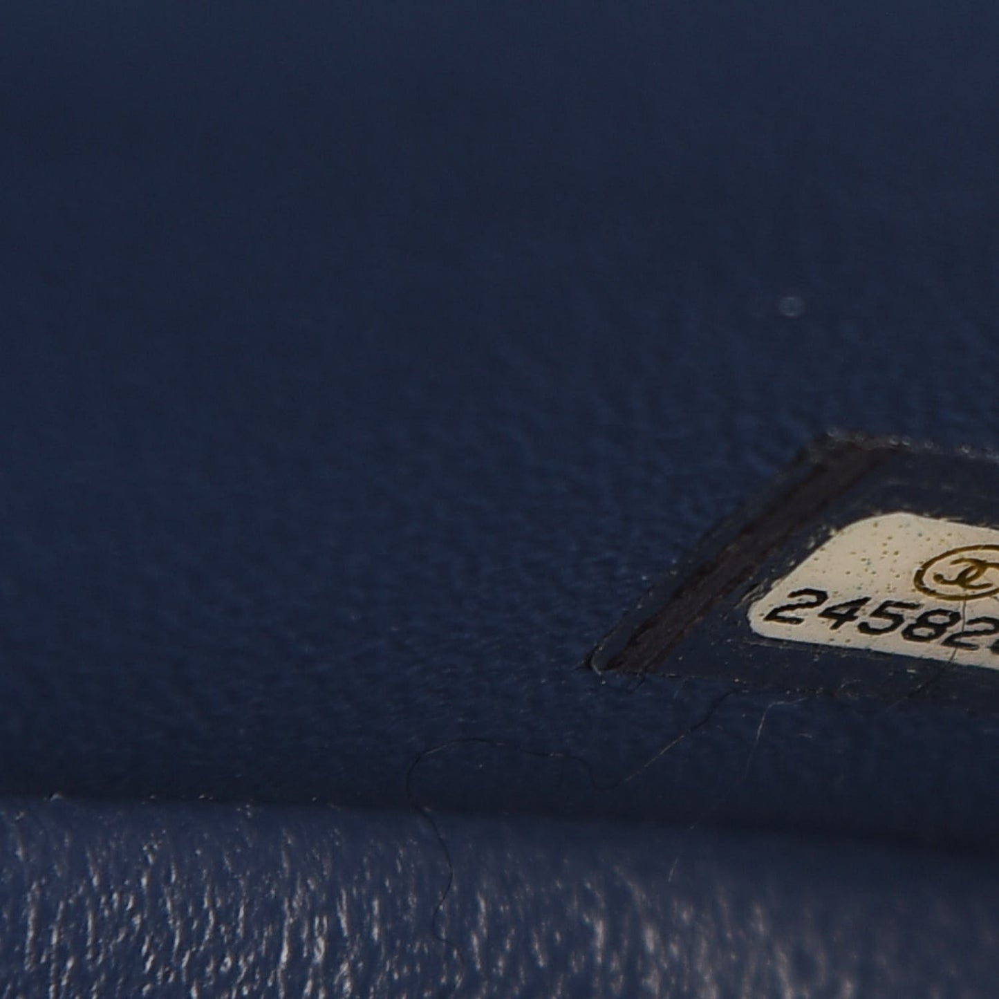 Caviar Quilted Mini Rectangular Flap Navy